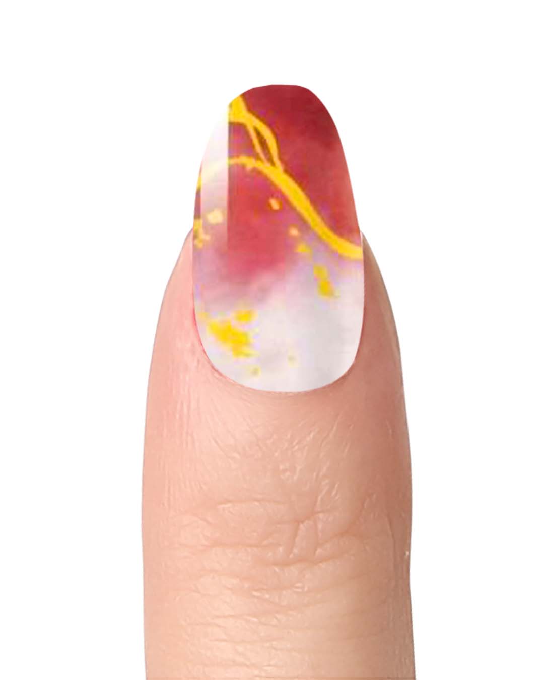 Red Marble - Nail Polish Wraps